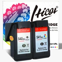 hicor ink cartridges remanufactured 540xl 541xl pg540 cl540 compatible with canon mx475 mx525 mg3650 mg3600 mg3250 mg2150 mg3100