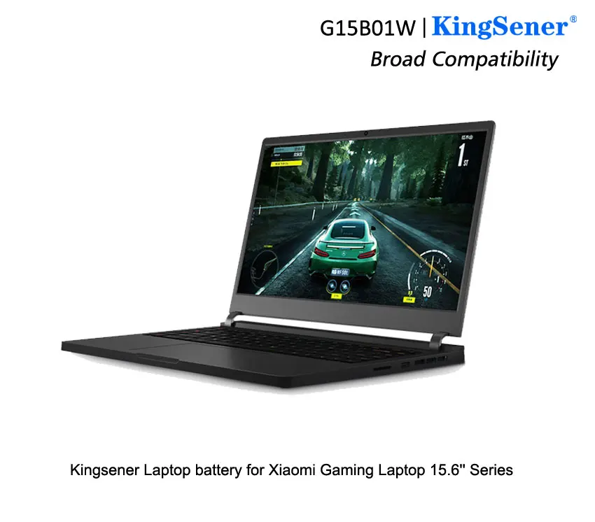 kingsener g15b01w laptop battery for xiaomi gaming laptop 15 6 i5 7300hq gtx1050 gtx1060 1050ti1060 171502 a1 15 2v 3620mah free global shipping