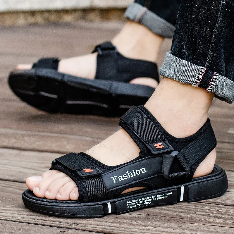 

2021 summer new trendy men's sandals men's casual fashion sports wear dual-purpose beach shoes sandals men men sandals