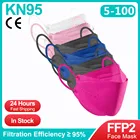 5-100 шт. ffp2 mascarillas homologadas KN95 маски 5 слоев одобренный fpp2 маска kn95 респиратор многоразовый защитный fpp2 маски ffp3