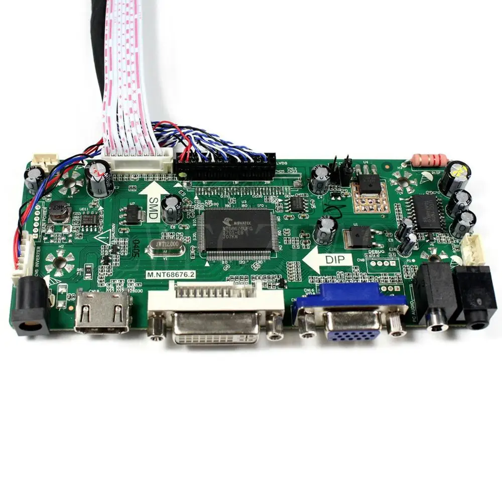 Новая плата управления M.NT68676 набор мониторов для LTN101NT02 HDMI + DVI VGA LCD светодиодный