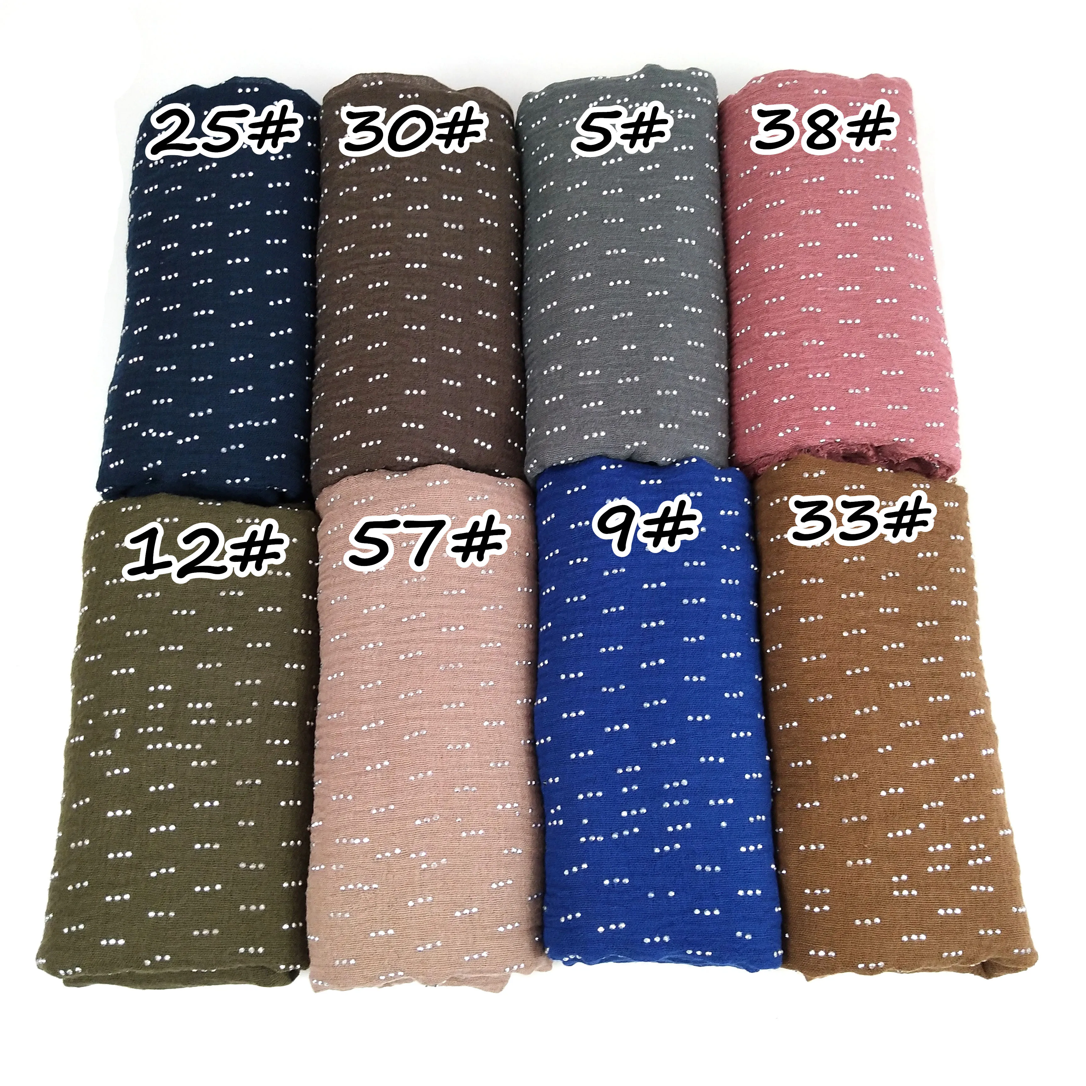 

F310pcs High quality diamond viscose crinkle hijab wrap shawl long maxi scarf/scarves can choose colors