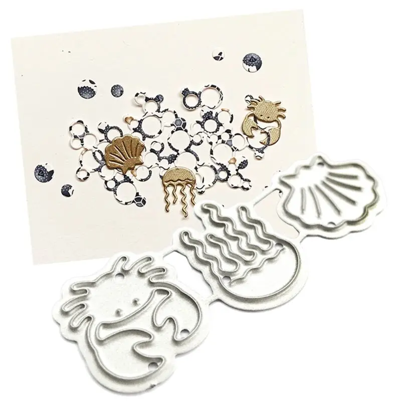 Корпус Осьминог Краб металлический Трафаретный вырубной штамп Скрапбукинг