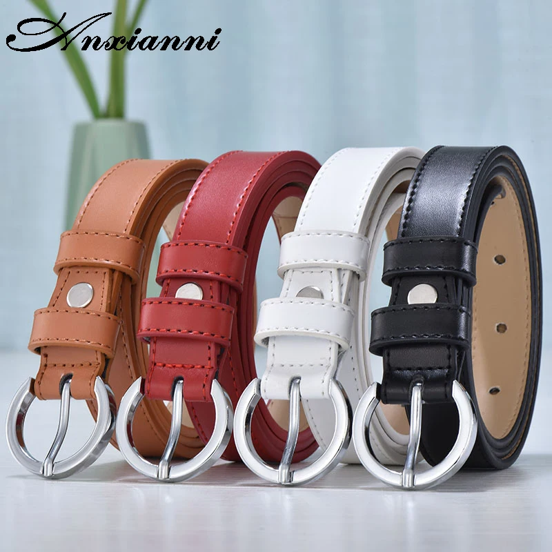 Ремень из искусственной кожи Женский металлический пояс для штанов вечерние