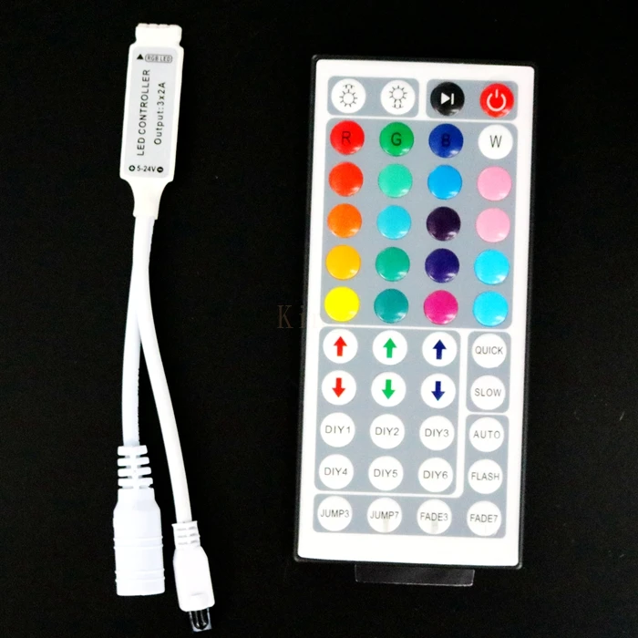 Контроллер RGB для светодиодов 12 В постоянного тока 6 А 44 клавиши миниатюрный ИК