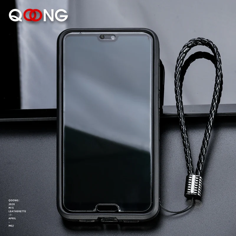 

10 PCS Manual Weaving Rope Key Chain Holder Calfskin Rope Phone Lanyard Key Ring High Quality PU Leather Metal Car Keychain M02