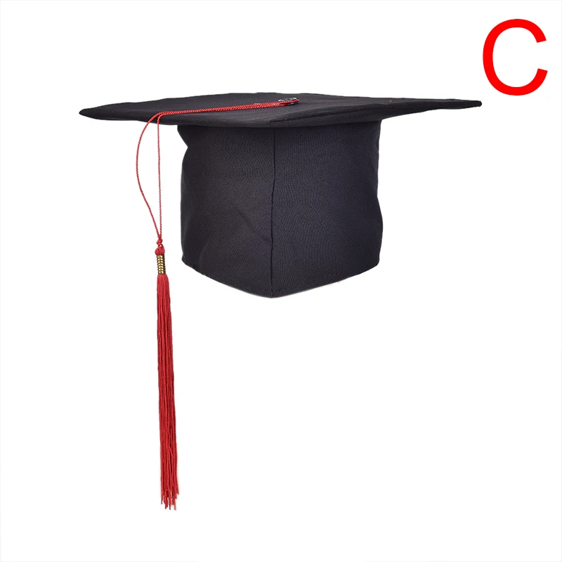 Школьные Выпускные вечерние шапка с кисточками Mortarboard Университет бакалавры