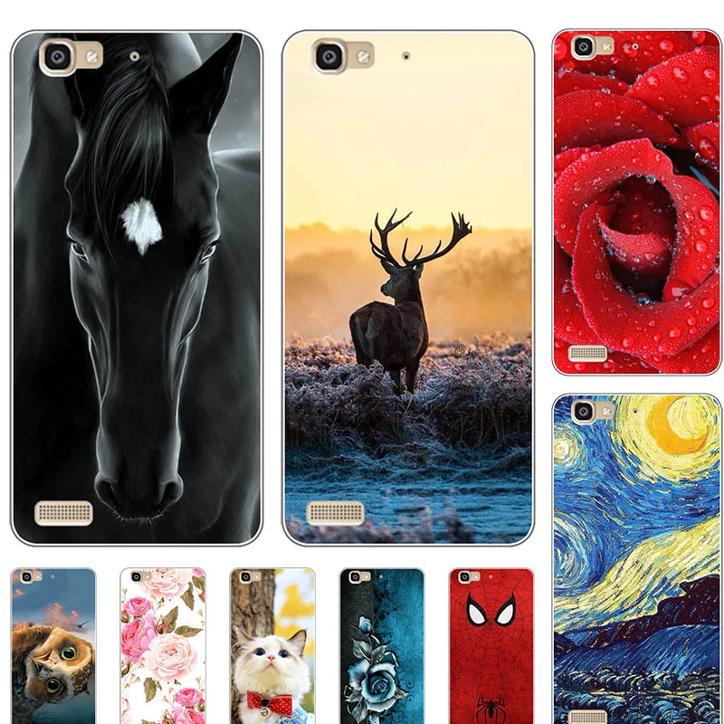 Милый чехол с рисунком животного кота для Huawei GR3/Honor 5S/Enjoy 5S YK01 5 0 &quotG8 mini TAG-L01 TAG-L03