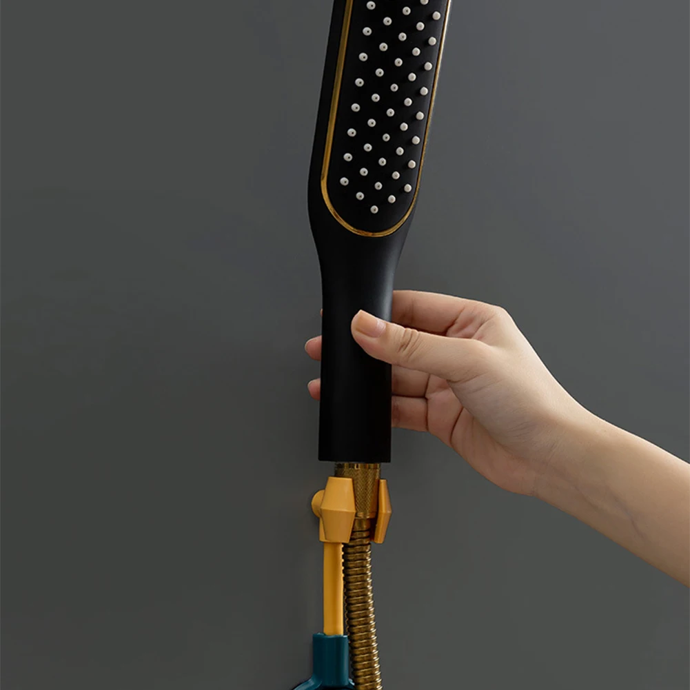 

Home Waterproof Bathroom ABS Sprinkler Support No Drilling Adjustable Angle Shower Head Holder Universal Handheld Wall Mounted