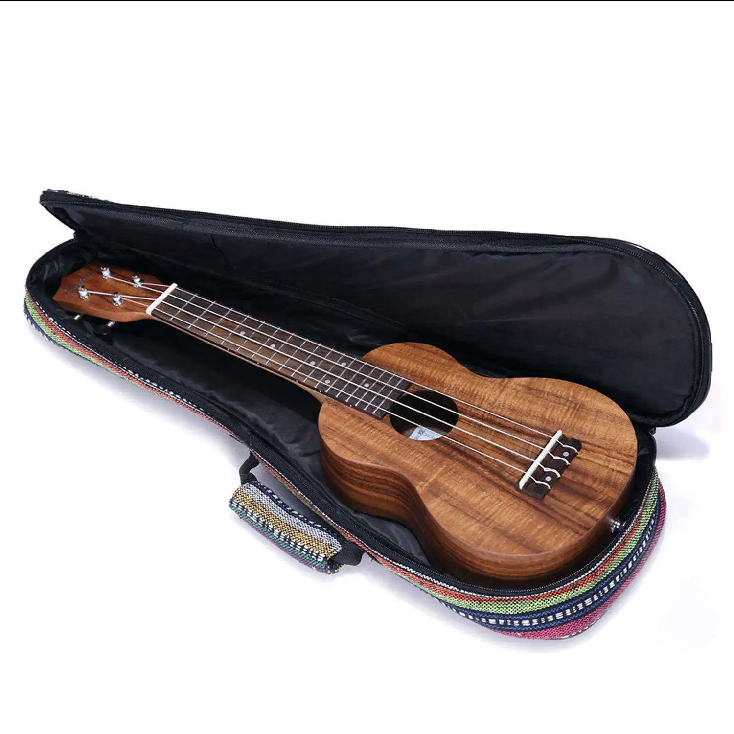 Padded Cotton Folk Portable Bass Guitar Bag Ukulele Case Box Cover Backpack with Double Strap | Спорт и развлечения