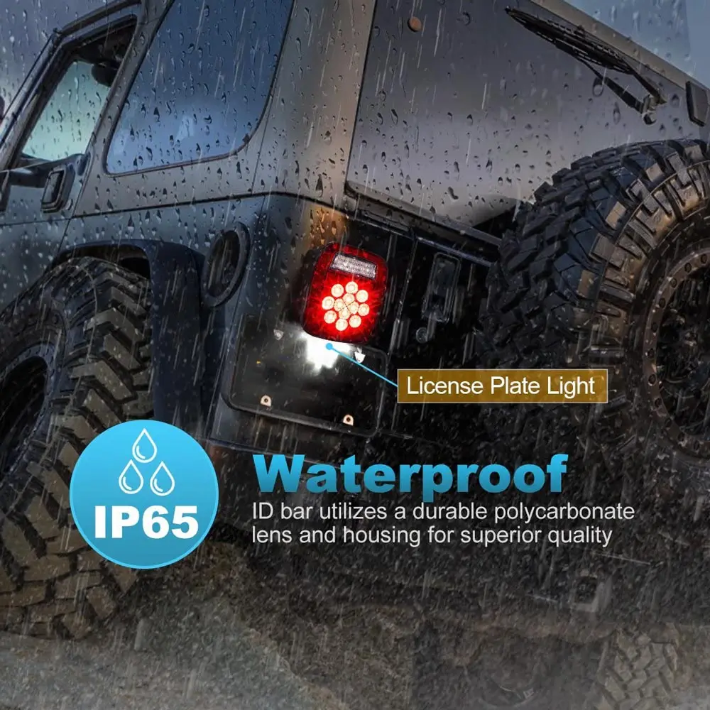 Универсальный красный + белый 39 светодиодный стоп-стоп поворотный хвост