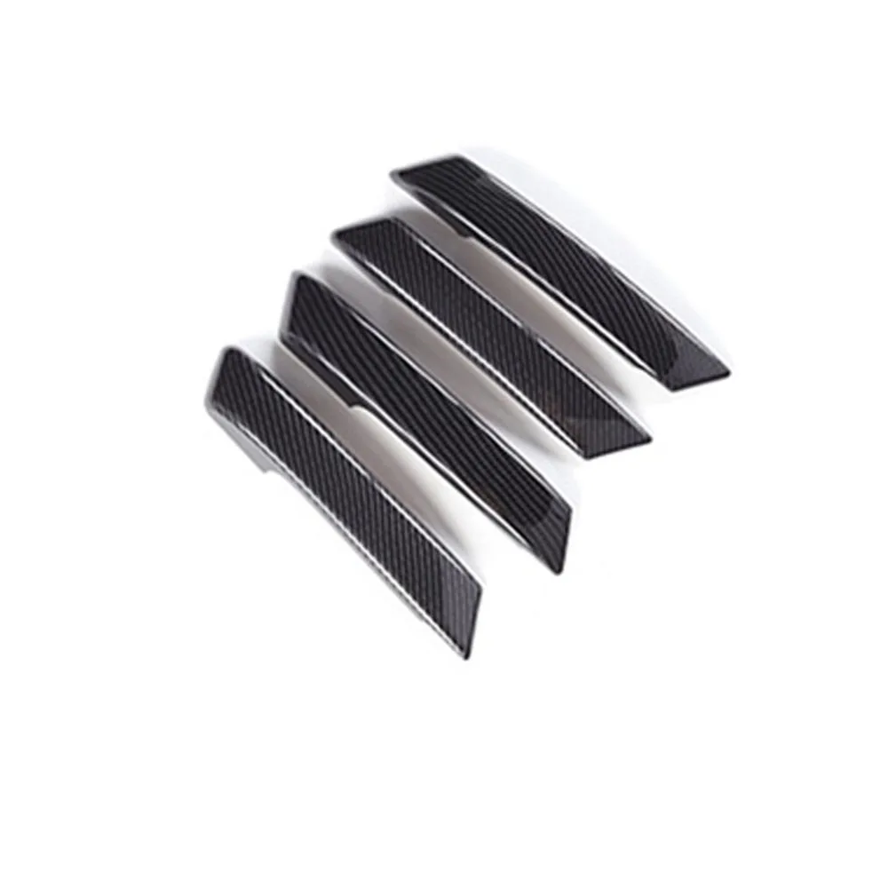

4 pieces For Mitsubishi PAJERO 2007 -2019 Auto Parts Carbon Fiber Color Side Door Handle Cover