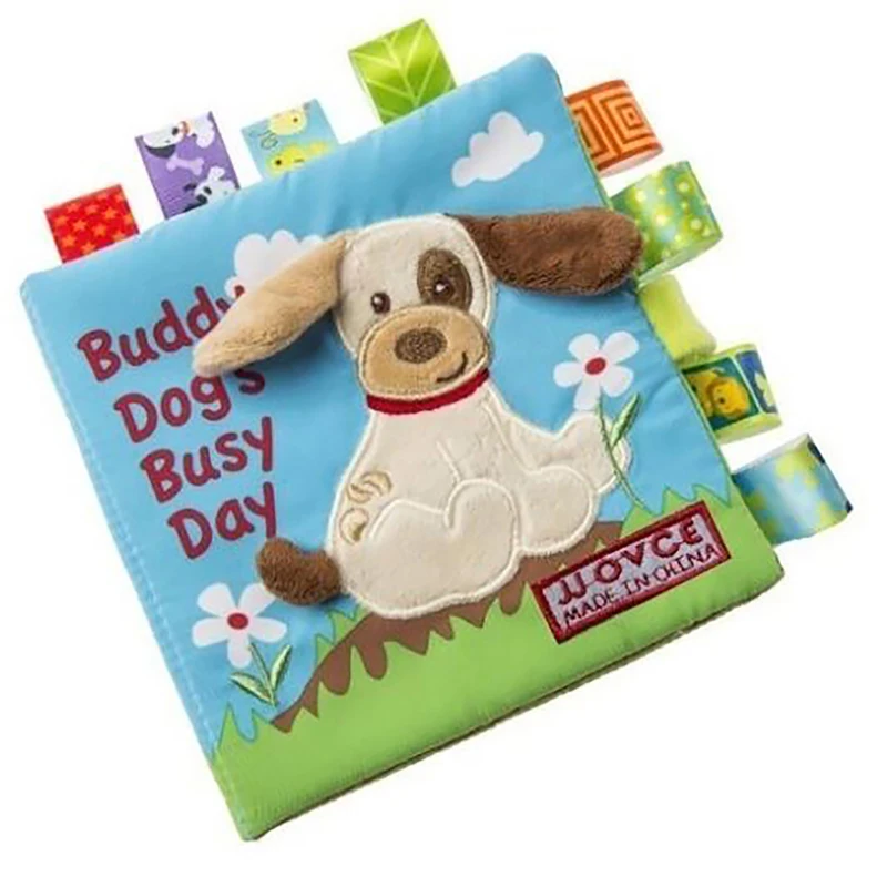 

Infant Baby Cloth Book Cartoon Animal Pattern Baby Soft Activity Crinkle Cloth Books Educational Learning Toys