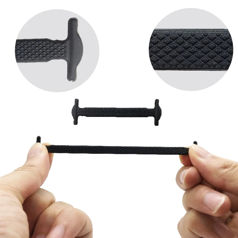 16pcs/lot Silicone Shoelaces No Tie Shoelaces 12 colors Elastic Lace Shoelace Creative Lazy Silicone Laces Rubber Lace