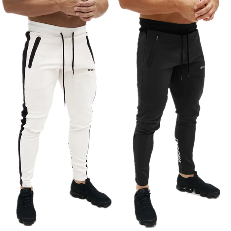 

2019 newest Men Joggers sports Pants Fitness Men Sportswear Bottoms Skinny Sweatpants Trousers Running Gyms Jogger Pants
