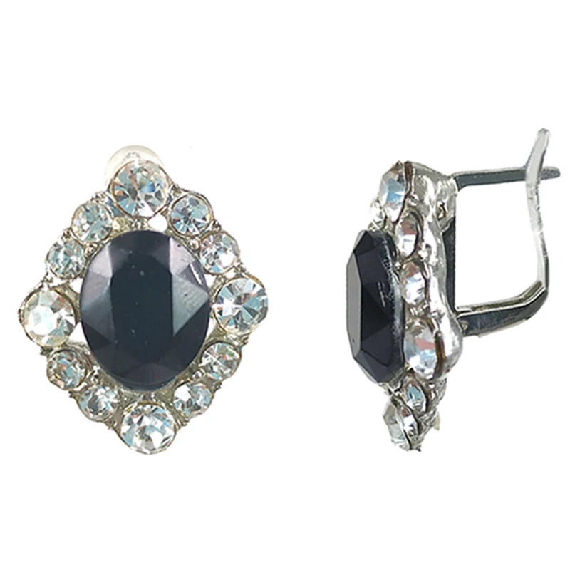 Серьги-гвоздики с кристаллами для женщин модные ювелирные изделия из ромбов