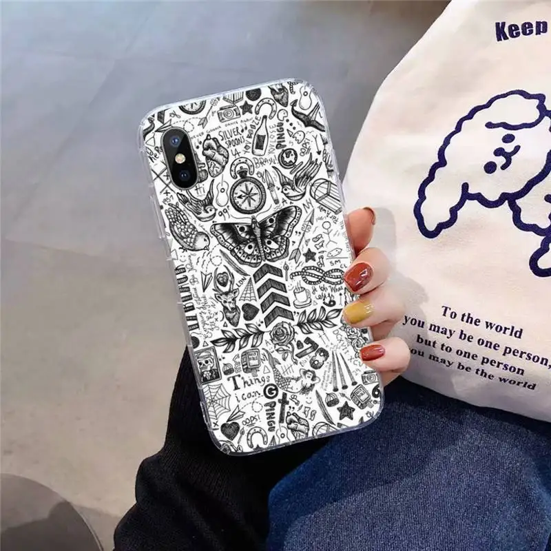 

One Direction Butterfly black singer Phone Case For iphone Samsung J6 4 5 7 8 2018 2019 12 11 pro Max Mini plus X XR XS