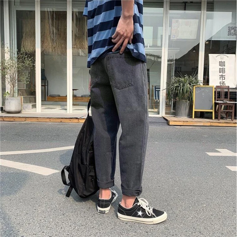 

Men's Fashion Wide Leg Jeans Men's Fashion Brand Straight Tube Loose Casual Pants Men's Wear