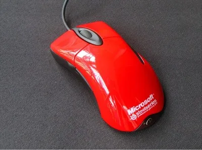 1 комплект корпус мыши+ ролик для мыши+ боковые клавиши для microsoft Intelli mouse EXPLORER 3,0 чехол для мыши - Цвет: smooth red