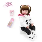 Кукла реборн силиконовая Мягкая, виниловая кукла-девочка 48 см