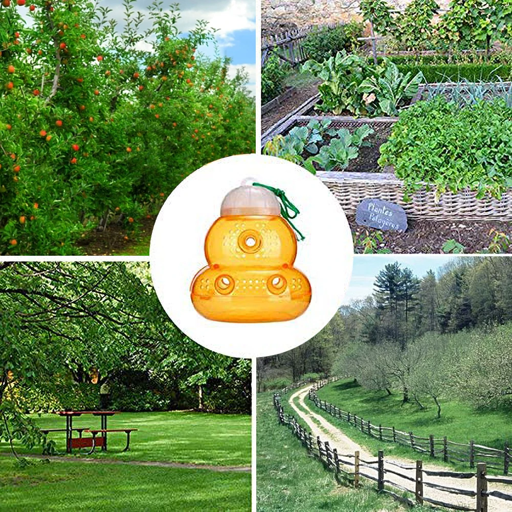

Bee Wasp Trap Pest Insect Fruit Fly Killer Trapper Bee Catcher Hornet Catcher Hanging Garden Tool Fly Catcher For Dropshipping