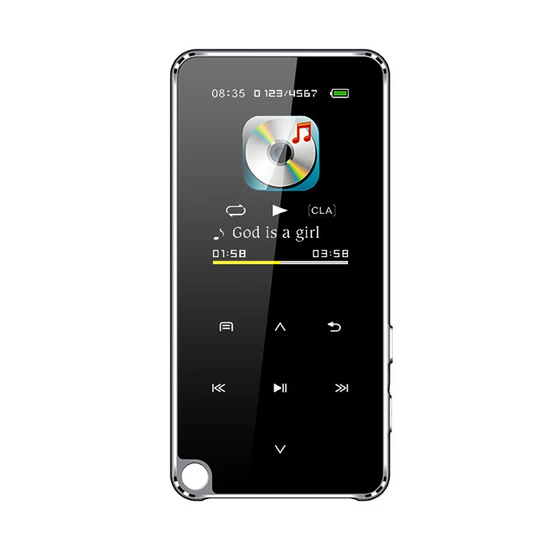 Tela de Contato Bluetooth Player Walkman Ouvir Música Mini Esportes Versão Lossless Alta Fidelidade Mp5 8g Mp3 Mp4