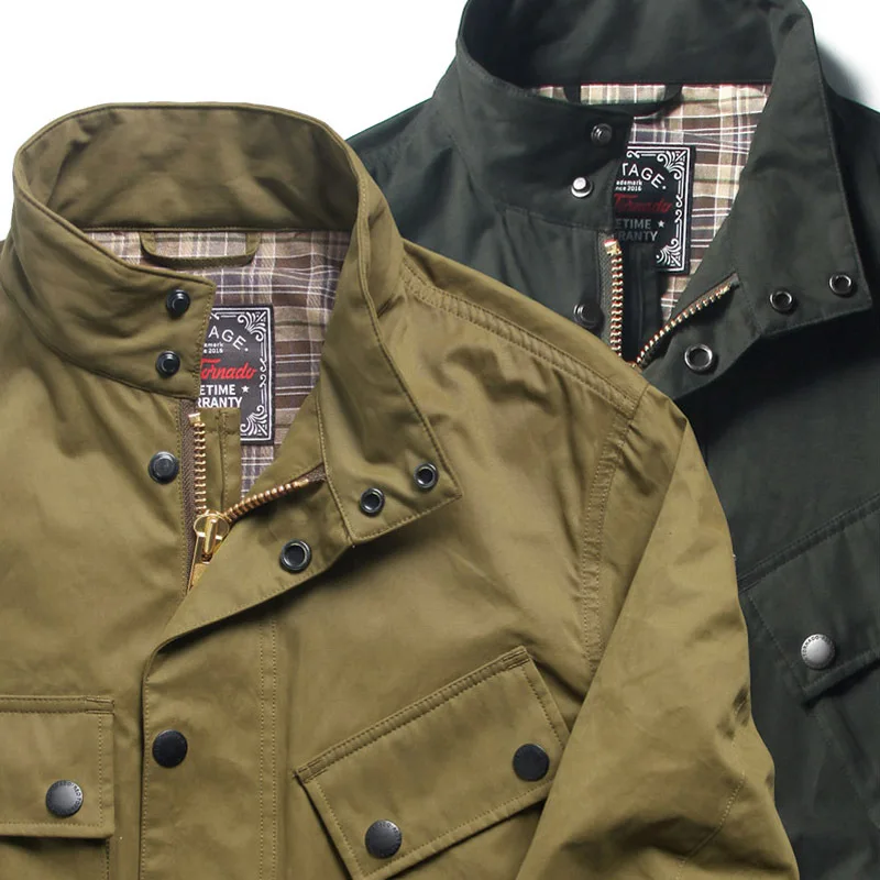 2020 американский стиль ретро военный мужской бренд высокое качество хлопок холст