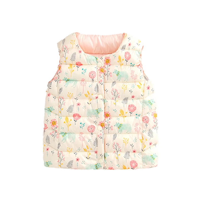 Детский хлопковый жилет на пуху теплая куртка для мальчиков и девочек осень зиму