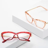 retro glasses transparent glasses metal frame flat mirror crystal glasses frame can be equipped with myopia