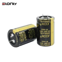 2pcs 30x45mm 22000uf 25v jccon pitch 10mm 105 %e2%84%83 horn black gold audio amplifier filter aluminum electrolytic capacitors