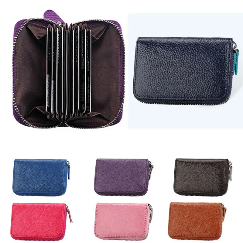 Чехол органайзер из натуральной кожи с защитой от кражи и RFID защитой|Держатели