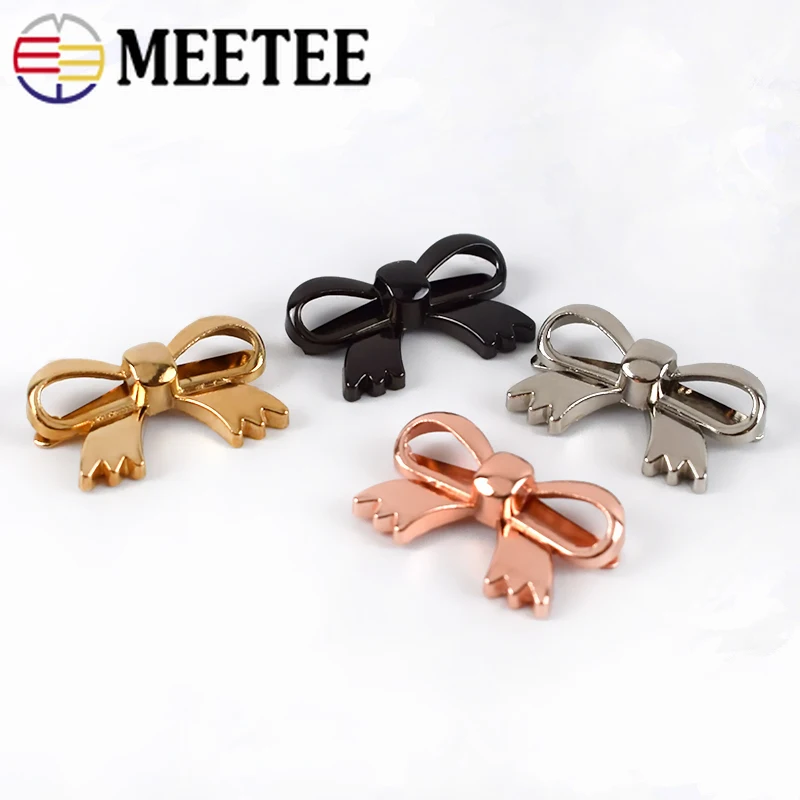 Meetee/4 шт. 29x18 мм с бантиком металлической пряжкой металлическим покрытием для