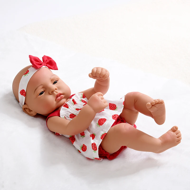 40cm bebe reborn dolls for girls waterproof full silicone soft lifelike real reborn bebe toys for children birthady gift toys free global shipping