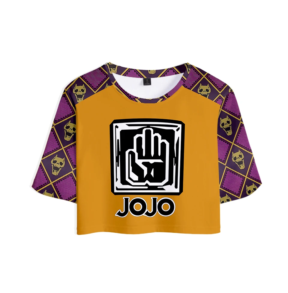 Женский эластичный тонкий летний женский костюм из двух частей JoJo Необычные