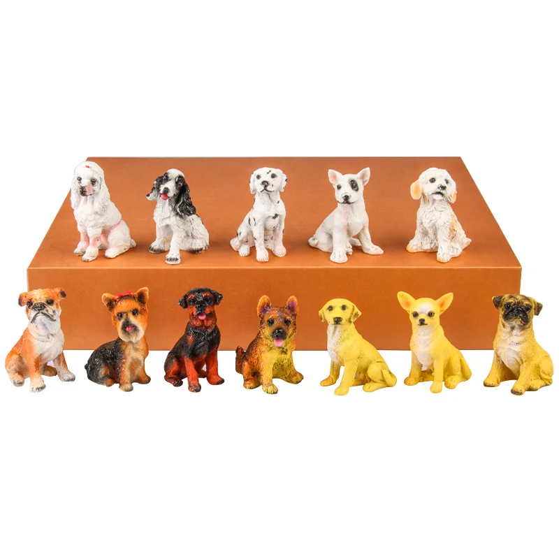 12 шт. миниатюрное сказочное украшение садового орнамента фигурки собаки с