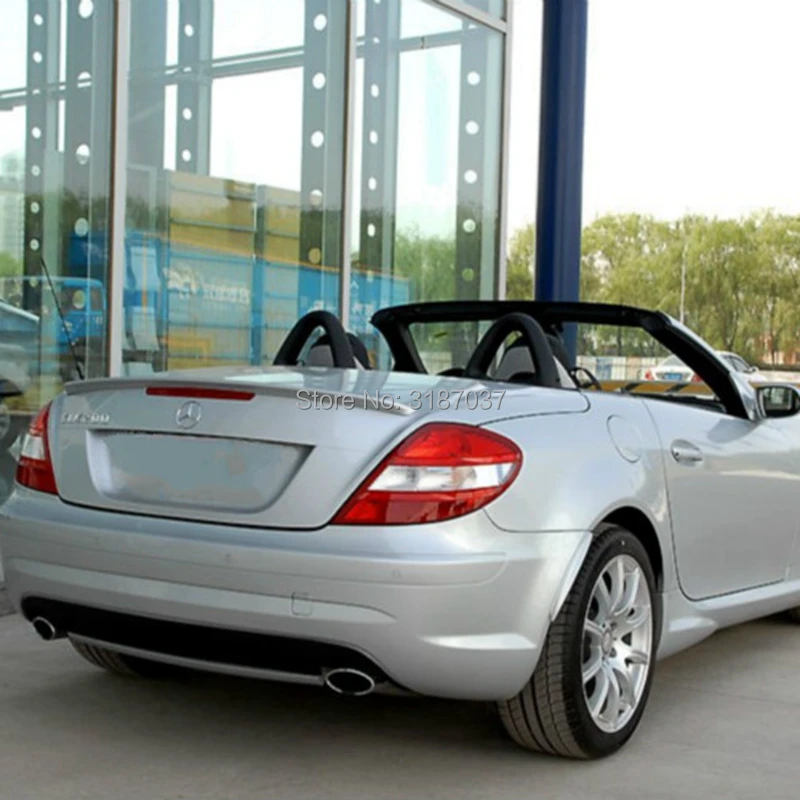 Для Benz R171 SLK КЛАСС трансформер 2 двери 2006-2011 автомобиль ABS пластик задний спойлер на крыло, крышу багажник губы крышка багажника автомобиля Стайлинг