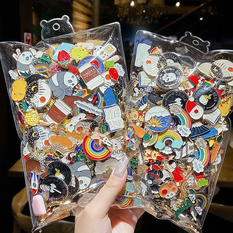 Модная Радужная эмалированная булавка Мультяшные милые фрукты еда микс броши