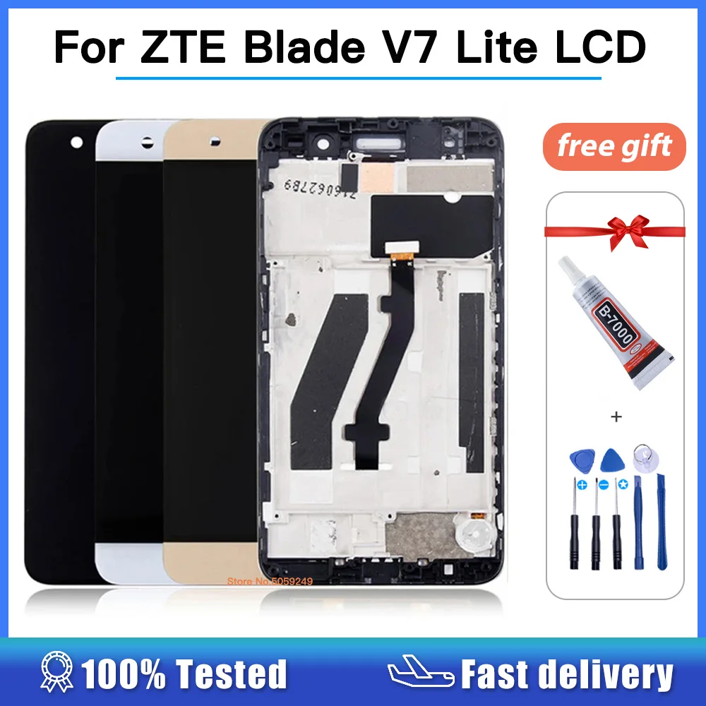 5 0 inch for zte blade v7 lite lcd display touch screen digitizer assembly replacement for zte v7 lite phone repair parts tools free global shipping