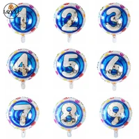 1pc happy birthday decorations 1 2 3 4 5 6 7 8 9 years old 18 round numbers foil balloons baby boy air globos shower supplies