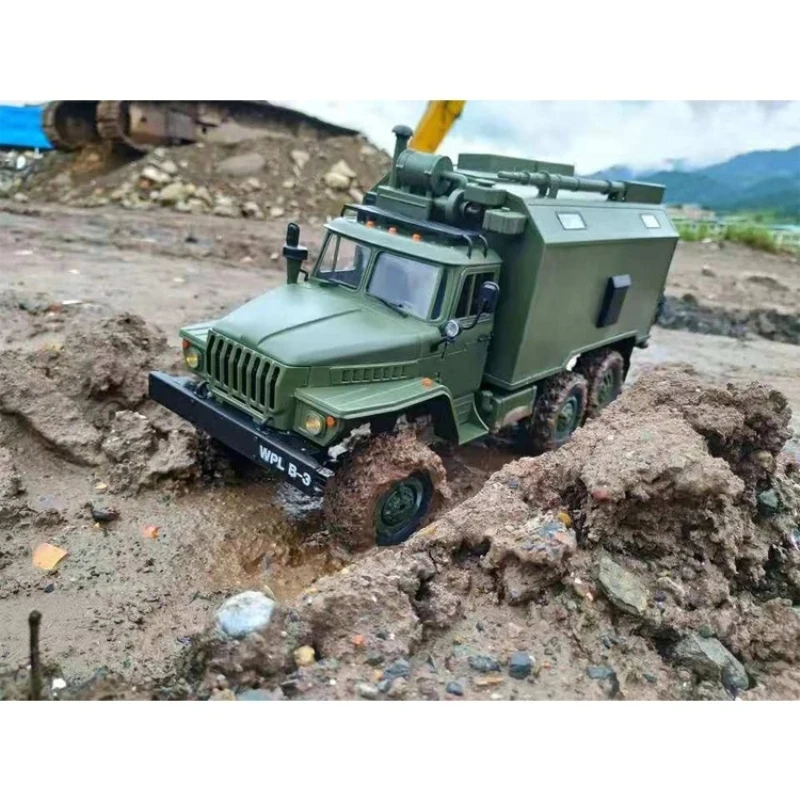 R/C военный грузовик B-3 советская Урал командная машина 2,4G RC автомобиль со светодиодный светильник шасси из сплава играть для 30Minu дистанционного управления автомобиля игрушки