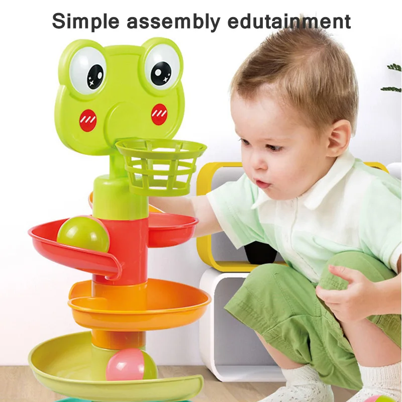 

Cartoon Animal Pig Track Stacking Game Toy Removable Slide Track Stacked Board Game Funny Family Party Game