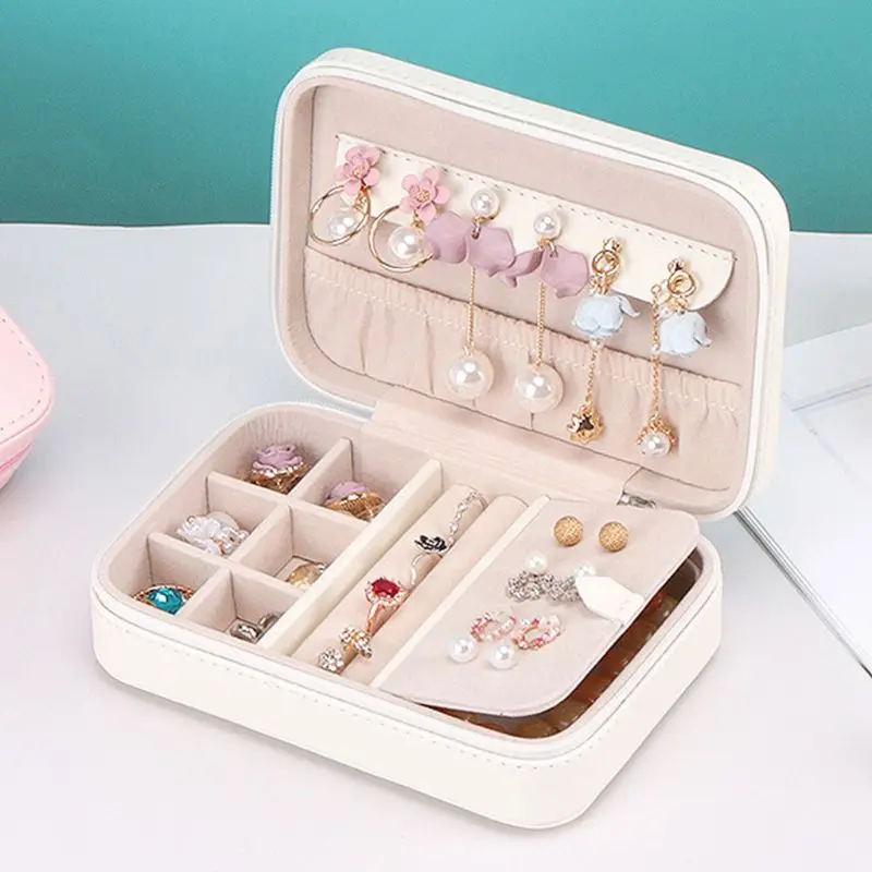 Многофункциональная простая коробка для ювелирных изделий из искусственной