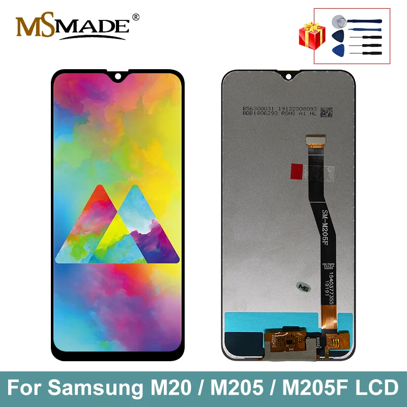 6 3 ''Оригинальный ЖК дисплей для Samsung Galaxy M20 2019 SM M205 M205F сенсорный экран