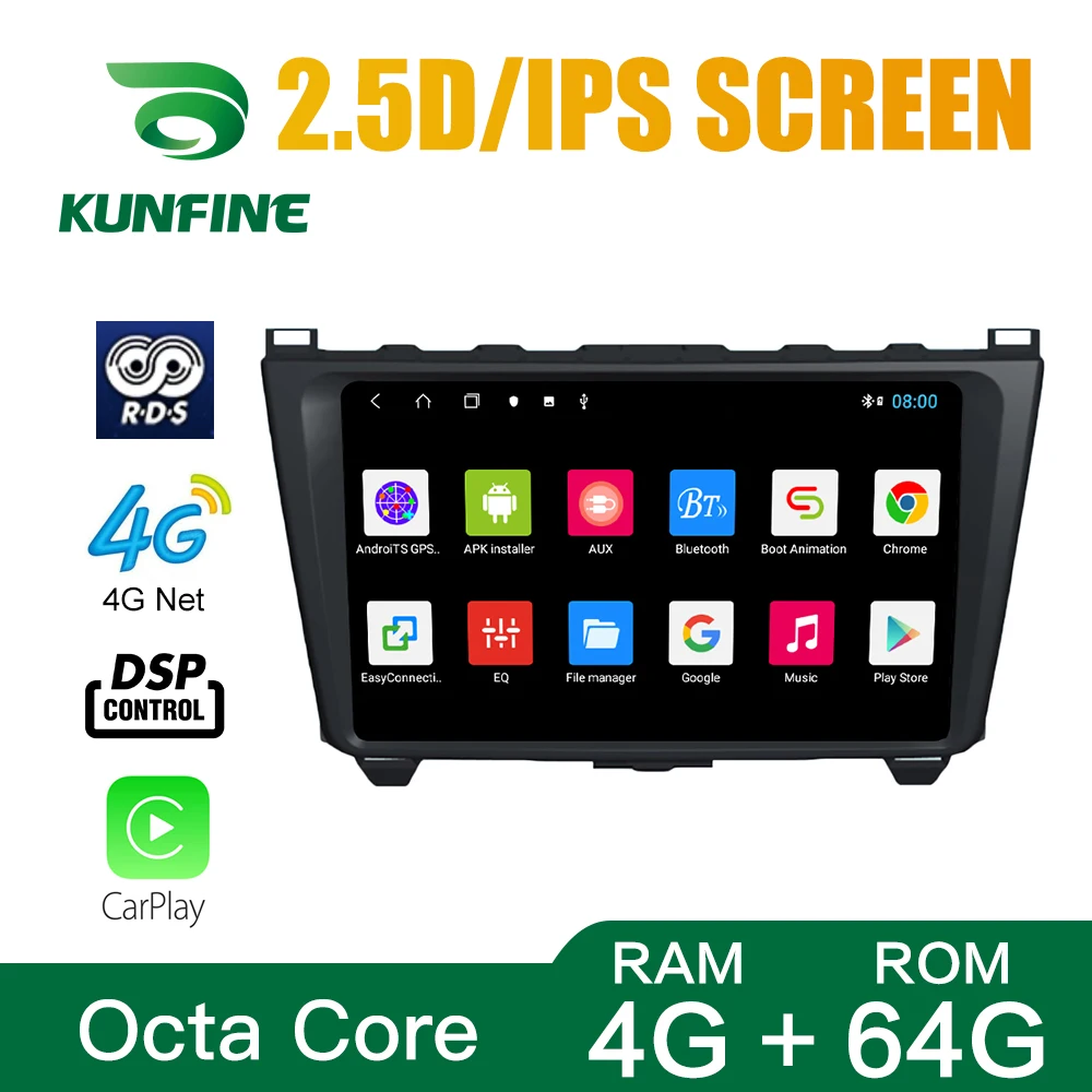 

Car Stereo for Mazda 6 Core-wing 2008-2014 2013-2016 mazda 6 rui Octa Core Android 10.0 Car DVD GPS Navigation Player Deckless