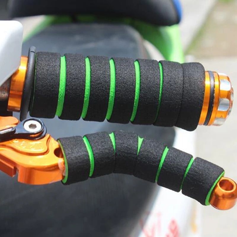 4pcs/set Bike Racing Bicycle Motorcycle Handle Bar Foam Sponge Grip Cover Non-slip Soft Handlebar Wh | Автомобили и мотоциклы