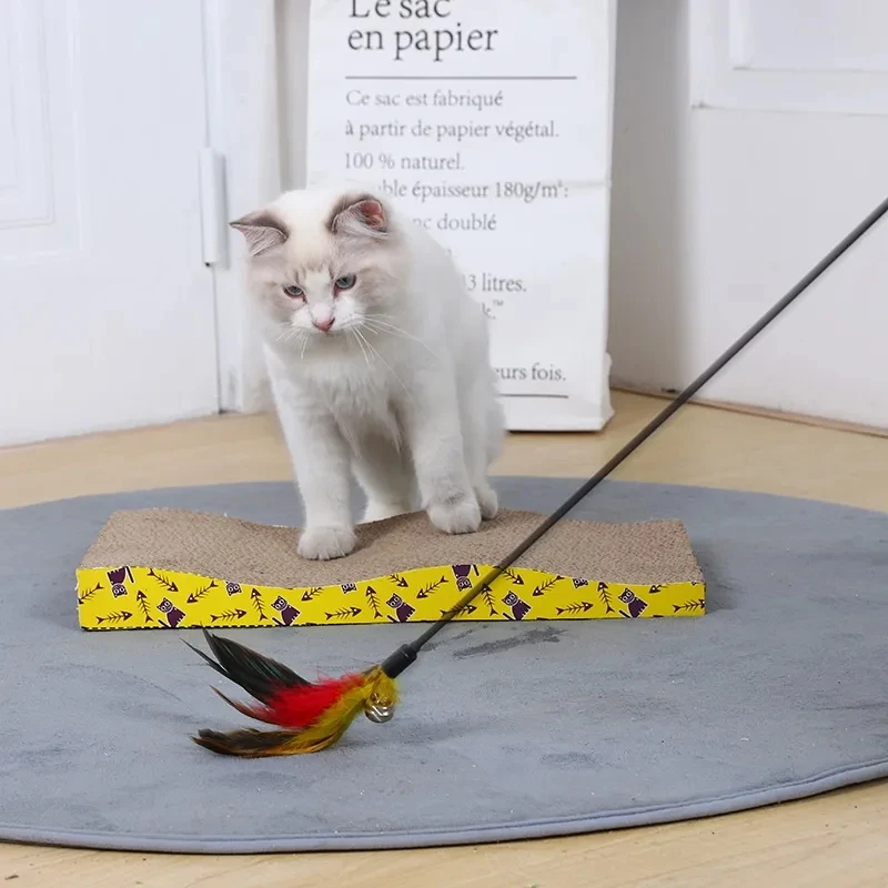 

Cat Toy Cat Scratching Board Cat Climb Frame Corrugated cardboard Grinding Claw Plate Paper Pad Cat Wear-resistant Scratcher Bed