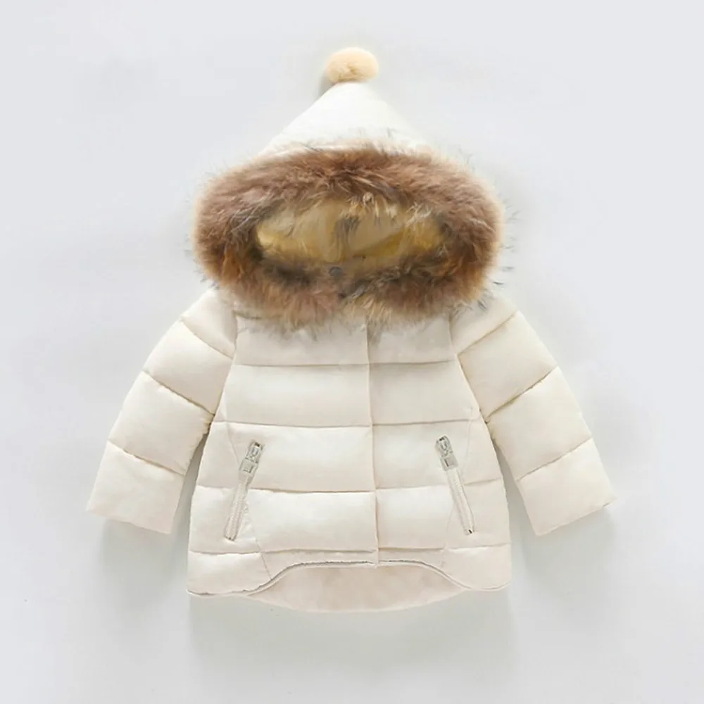 Зимняя одежда для девочек Babyinstar верхняя детей зимняя зимнее пальто с оборками и