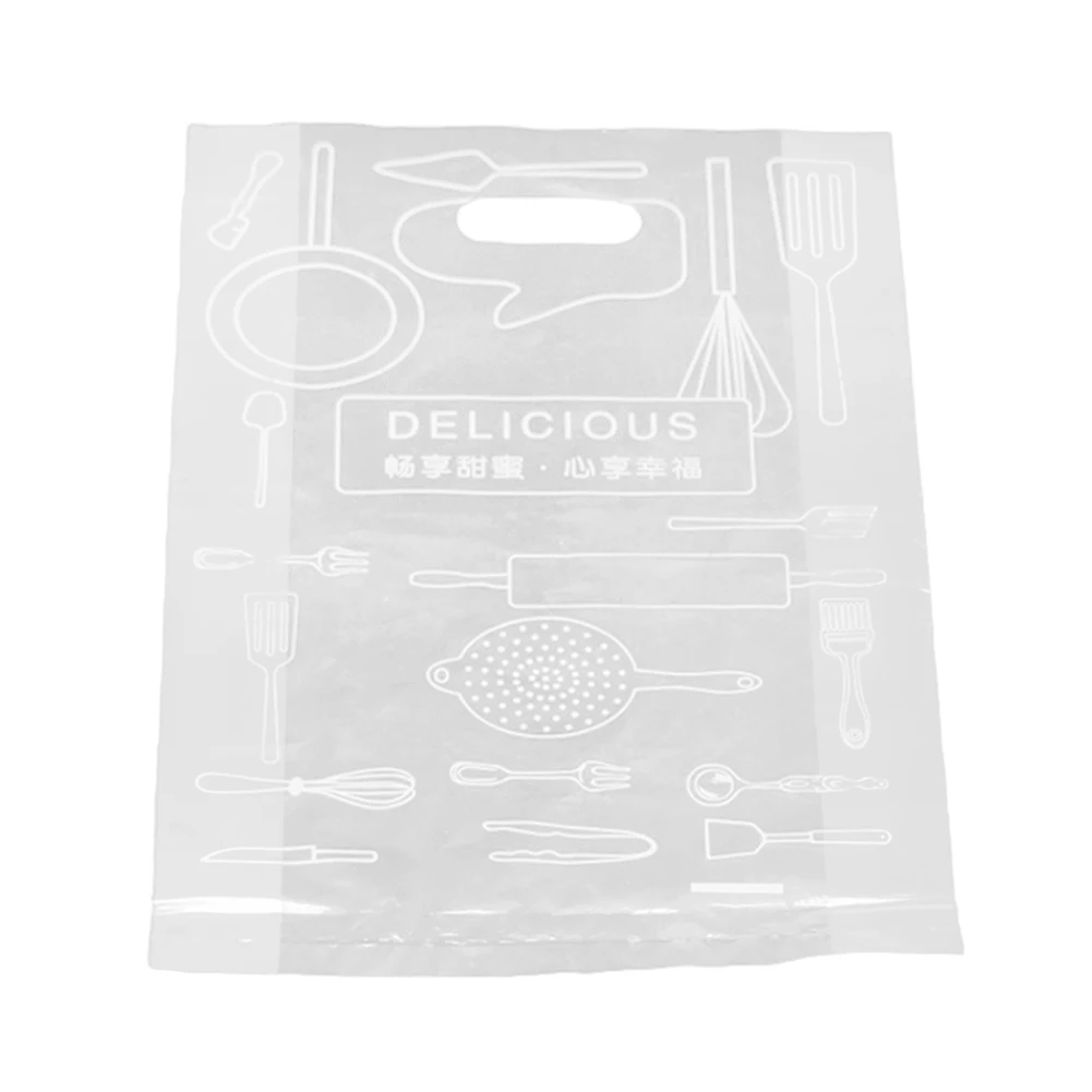 

Durable 50Pcs Christmas Gift Bag Cookie Candy Bread Packing Storage Pouch Wedding Decoration Storage Bags flexible Candy Bag