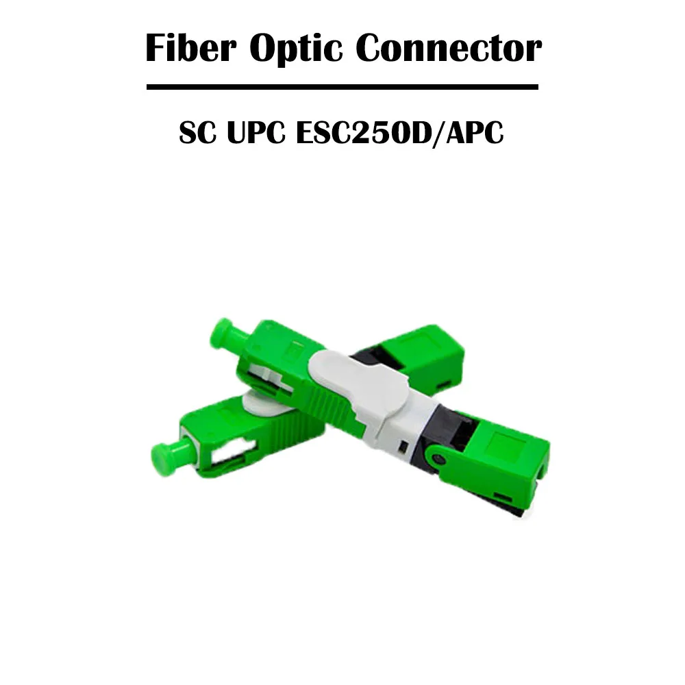 100 шт./лот SC UPC/APC оптоволоконный разъем ESC250D Embedded SM одномодовый простой FTTH быстрый