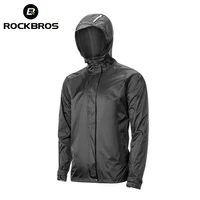 rockbros cycling waterproof jacket men breathable reflective hooded raincoat waterproof outdoor sport windbreaker european size